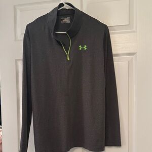 Under Armour Charcoal Pullover with Neon Accents